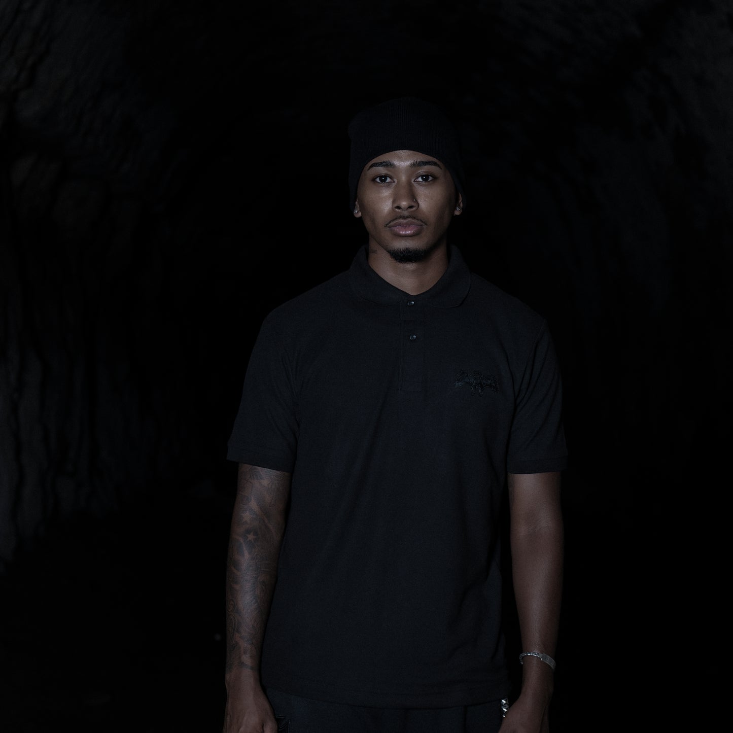 BAT POLO SHIRT BLACK