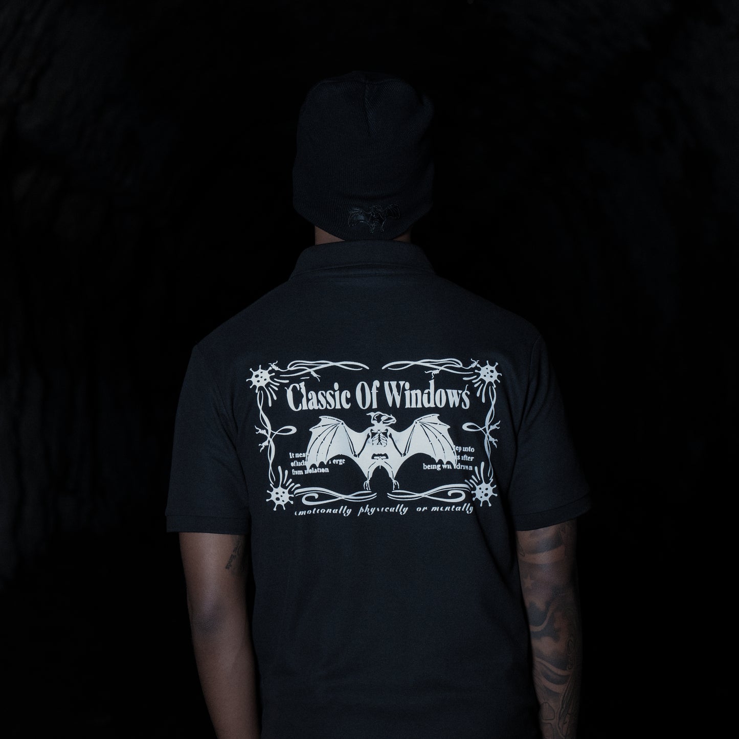 BAT POLO SHIRT BLACK