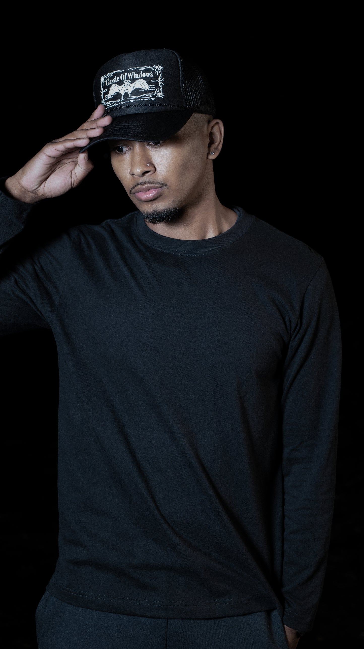 BAT MESH CAP BLACK
