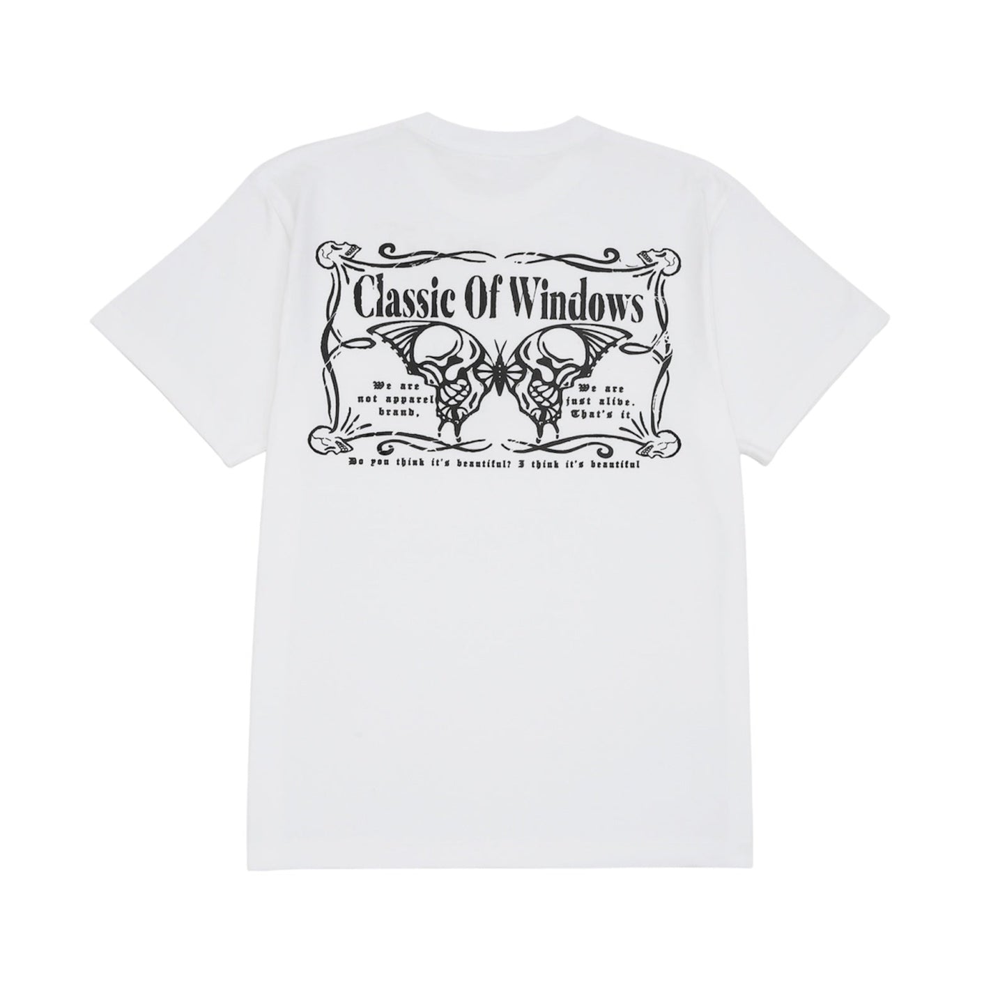 BUTTERFLY SHORT SLEEVE T-SHIRT WHITE