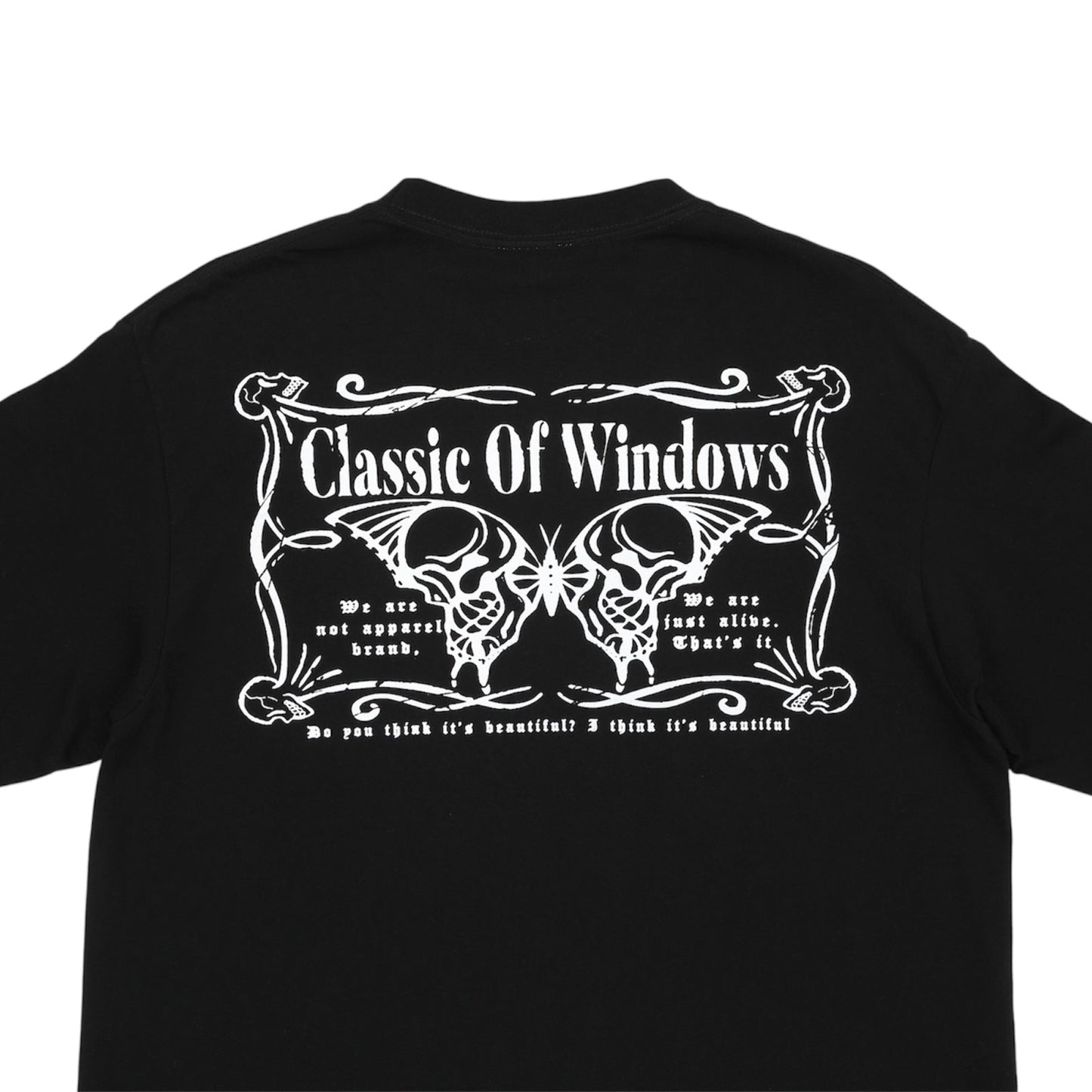 BUTTERFLY LONG SLEEVE T-SHIRT BLACK