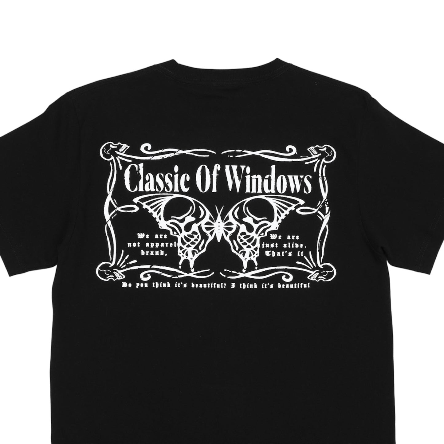 BUTTERFLY SHORT SLEEVE T-SHIRT BLACK