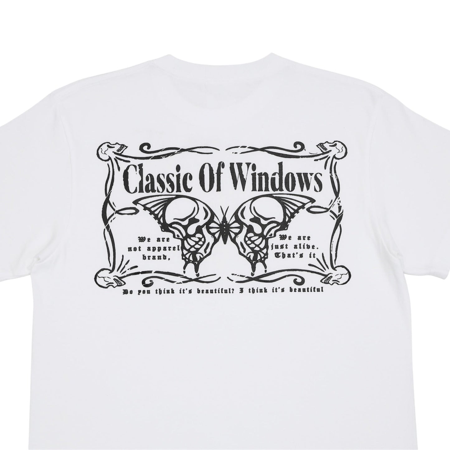 BUTTERFLY SHORT SLEEVE T-SHIRT WHITE
