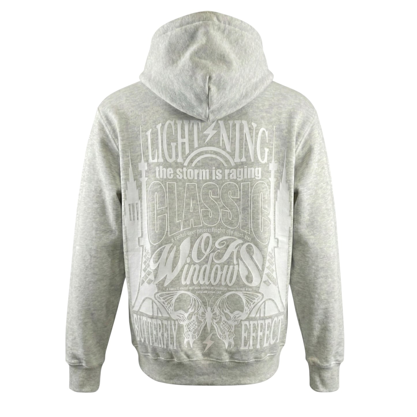 SIGNATURE GRAPHIC HOODIE 
 GRAY