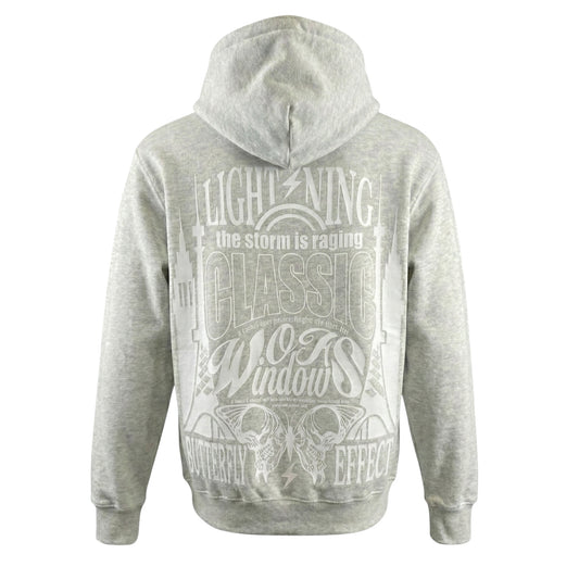 SIGNATURE GRAPHIC HOODIE 
 GRAY